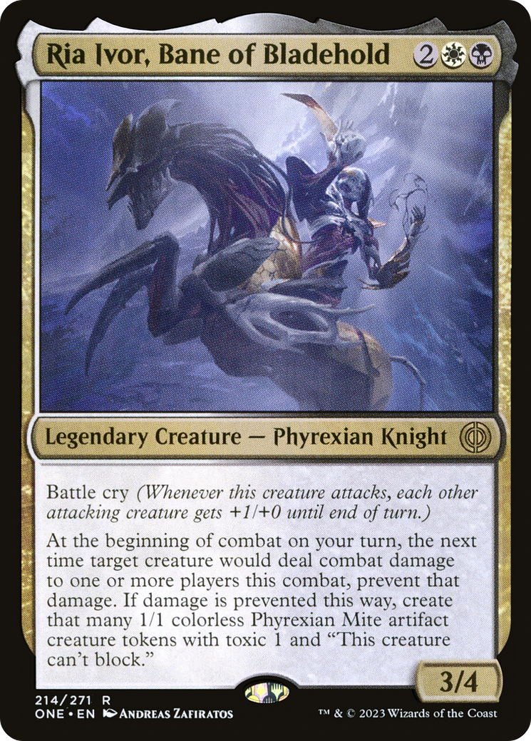 Ria Ivor, Bane of Bladehold (ONE-214) [Phyrexia: All Will Be One] Foil