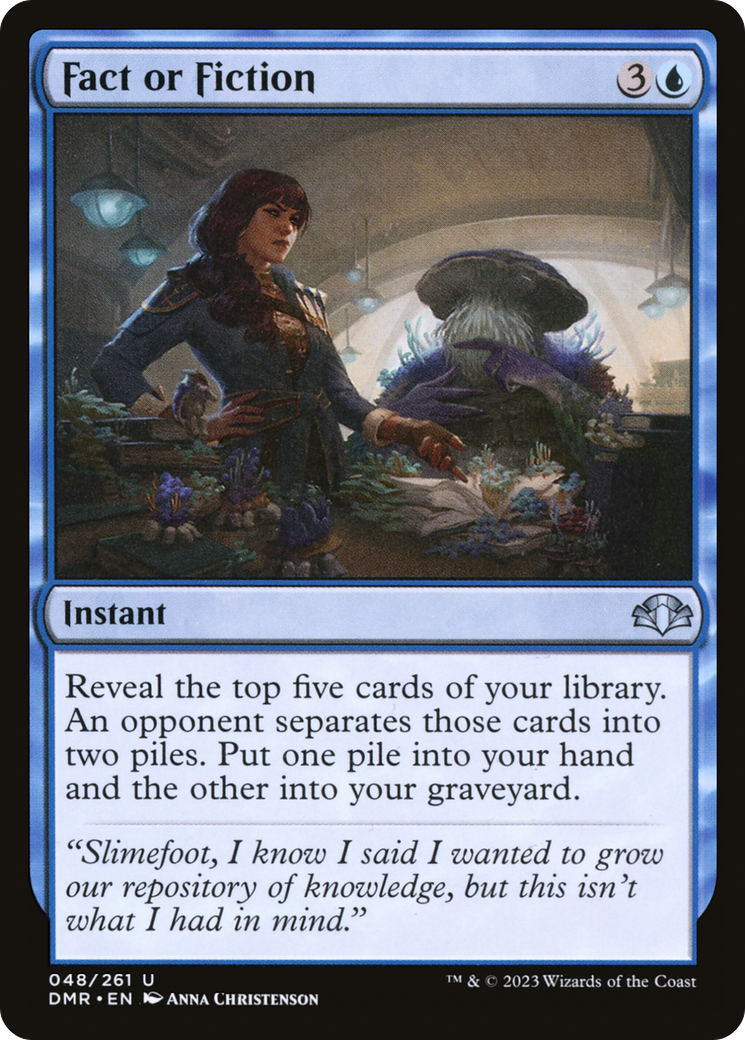 Fact or Fiction (DMR-048) [Dominaria Remastered] Foil