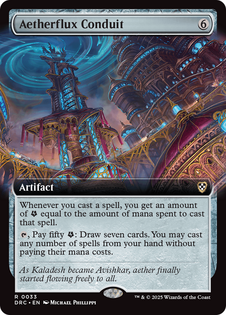 Aetherflux Conduit (DRC-033) [Commander: Aetherdrift]: (Extended Art)