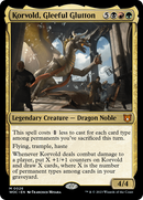 Korvold, Gleeful Glutton (WOC-026) [Wilds of Eldraine Commander]