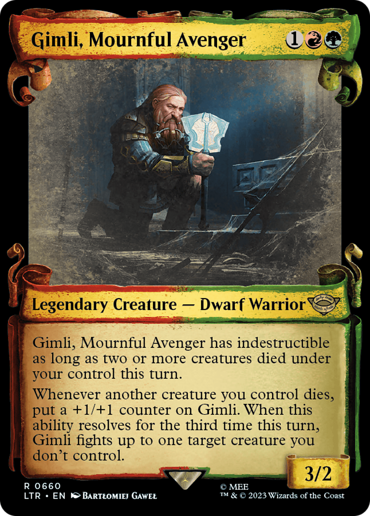 Gimli, Mournful Avenger (LTR-660) [The Lord of the Rings: Tales of Middle-earth]: (Showcase) Foil
