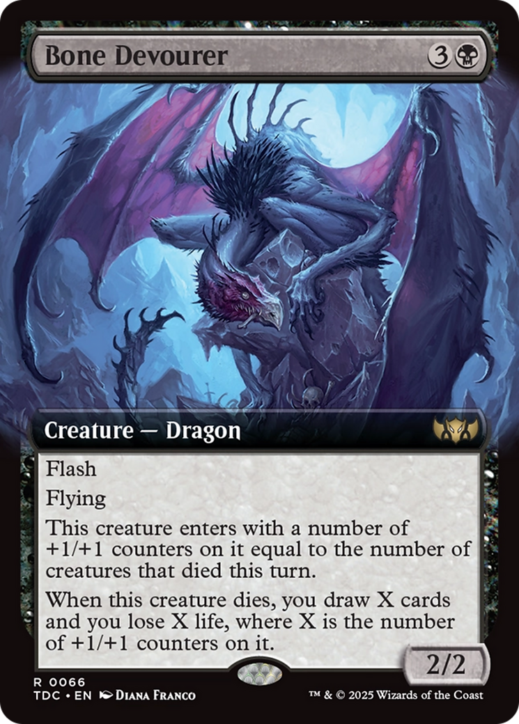 Bone Devourer (TDC-066) [Commander: Tarkir: Dragonstorm]: (Extended Art)