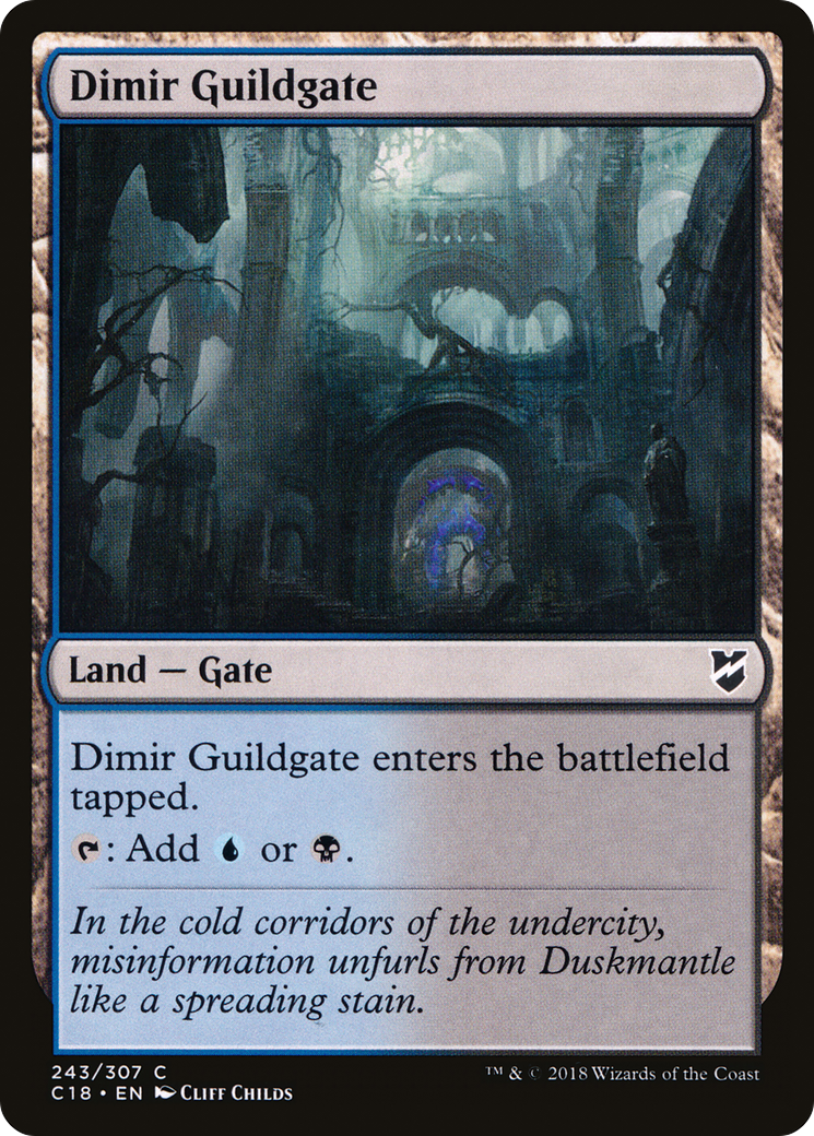 Dimir Guildgate (C18-243) [Commander 2018]