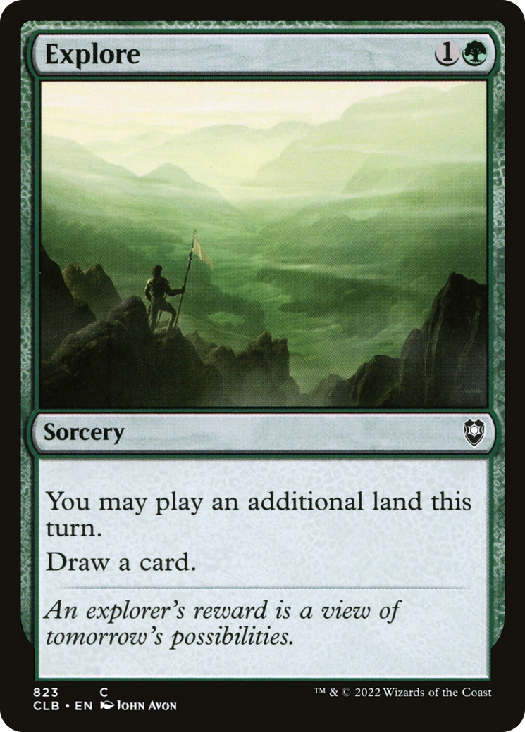 Explore (CLB-823) [Commander Legends: Battle for Baldur's Gate]