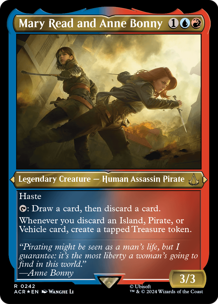 Mary Read and Anne Bonny (Foil Etched) (ACR-242) [Assassin's Creed] Foil