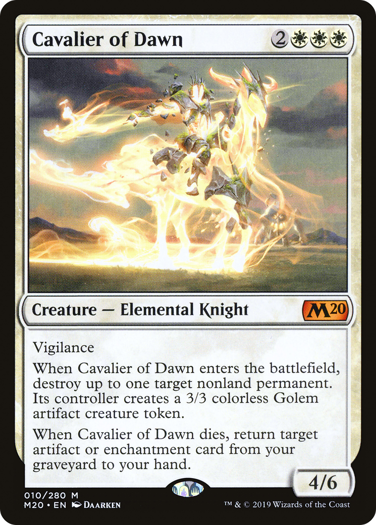 Cavalier of Dawn (M20-010) [Core Set 2020]