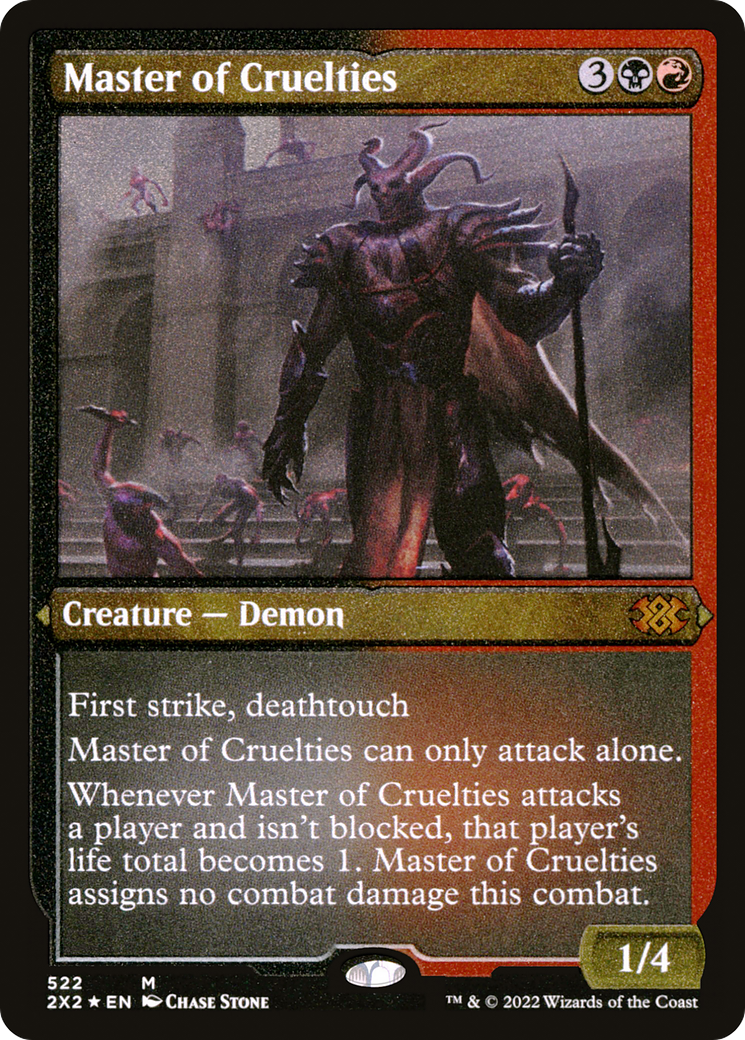 Master of Cruelties (Foil Etched) (2X2-522) [Double Masters 2022] Foil