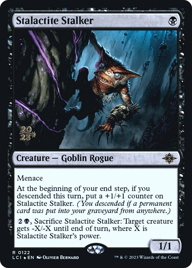 Stalactite Stalker (PRE-122S) [The Lost Caverns of Ixalan Promos] Foil