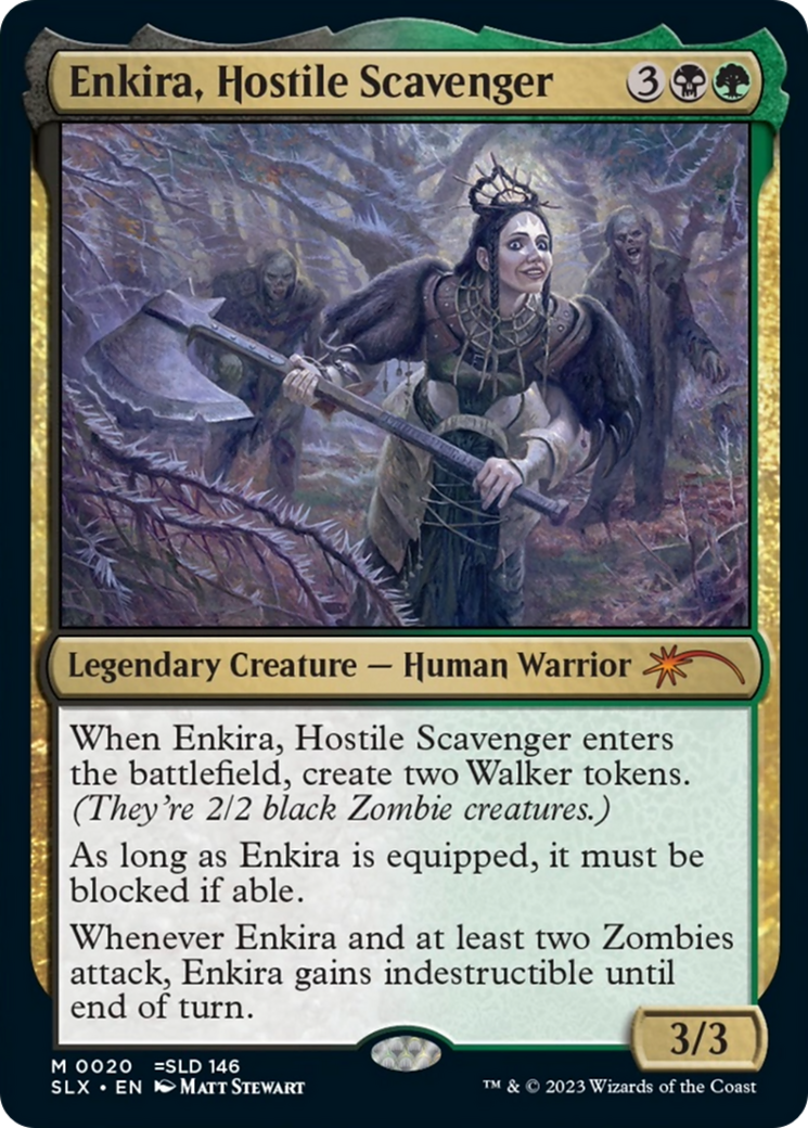 Enkira, Hostile Scavenger (SLX-020) [Universes Within] Foil