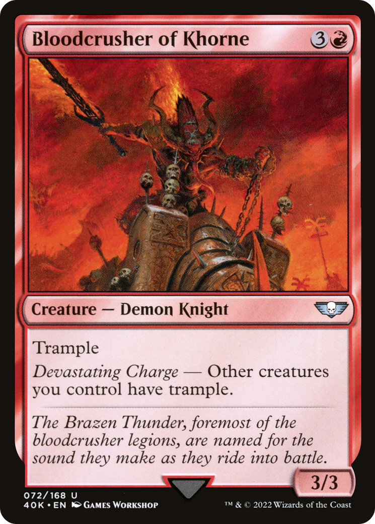 Bloodcrusher of Khorne (40K-072) [Warhammer 40,000 Commander]