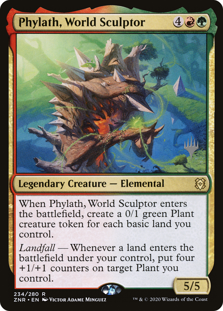 Phylath, World Sculptor (PPZNR-234P) [Promo Pack: Zendikar Rising Promos]