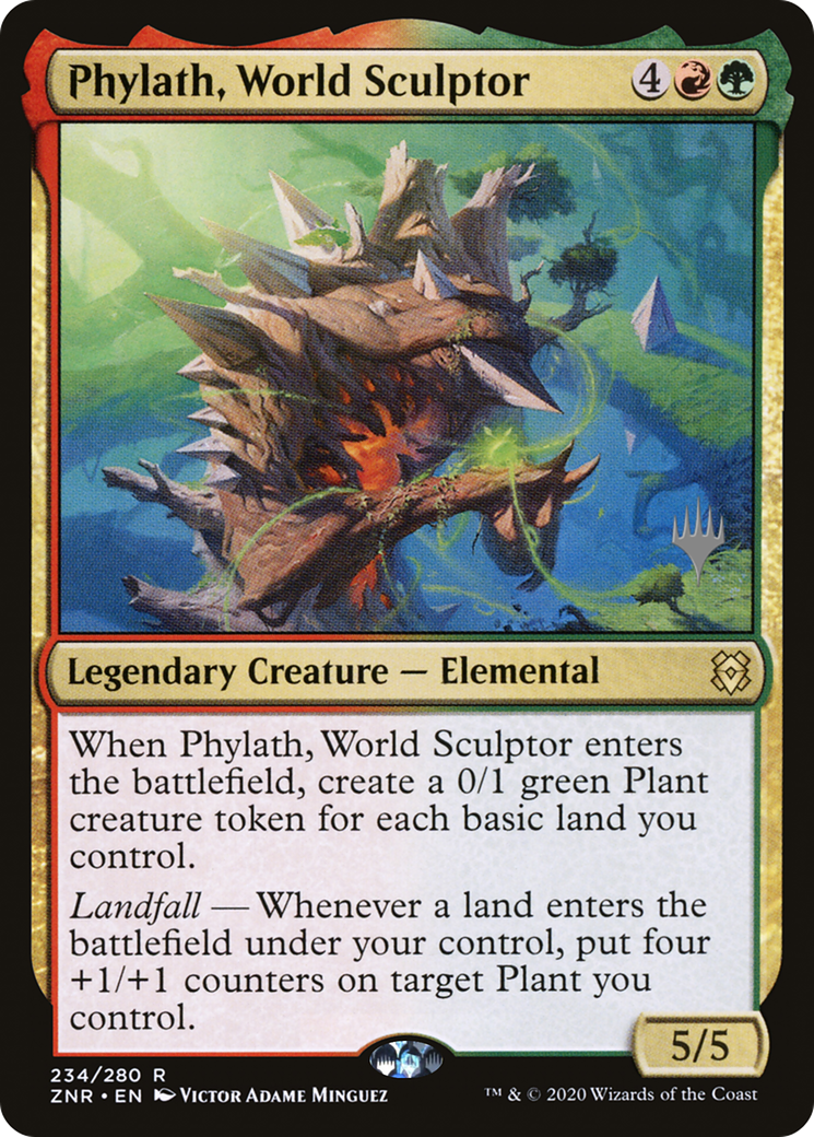 Phylath, World Sculptor (PPZNR-234P) [Zendikar Rising Promos]