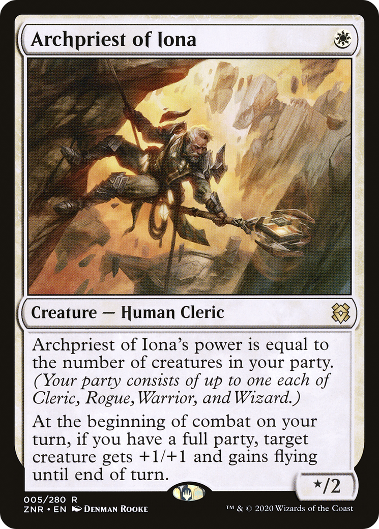 Archpriest of Iona (ZNR-005) [Zendikar Rising] Foil