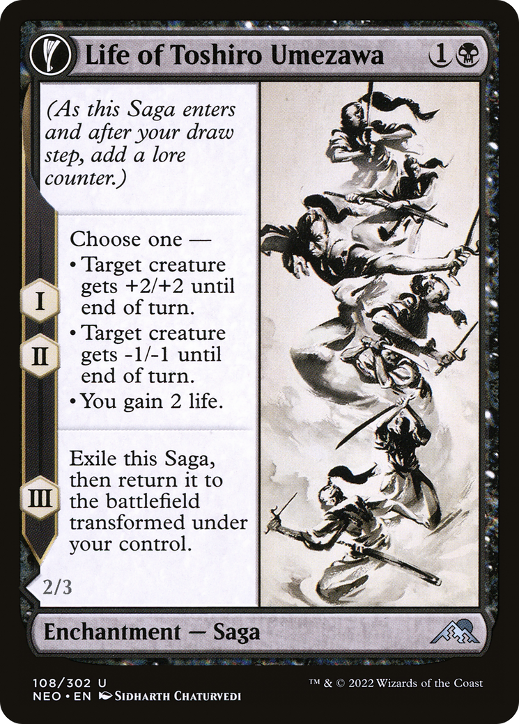 Life of Toshiro Umezawa (NEO-108) [Kamigawa: Neon Dynasty] Foil