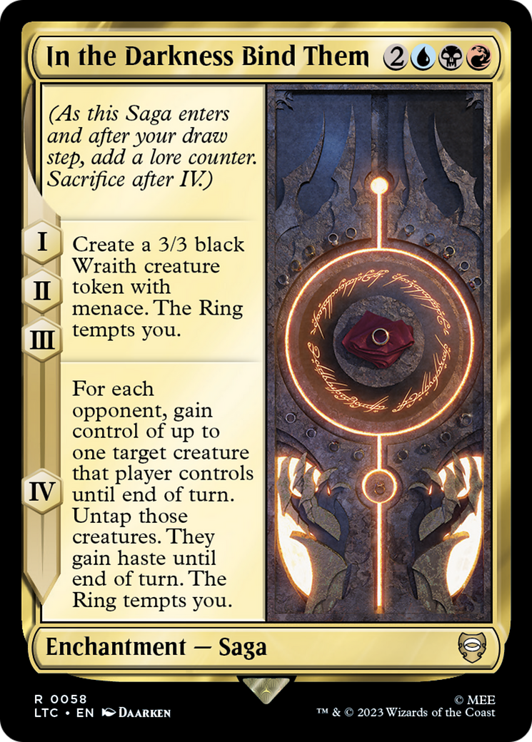 In the Darkness Bind Them (LTC-058) [Tales of Middle-earth Commander]