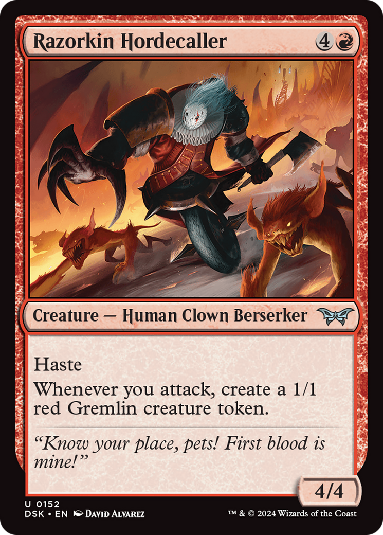 Razorkin Hordecaller (DSK-152) [Duskmourn: House of Horror] Foil