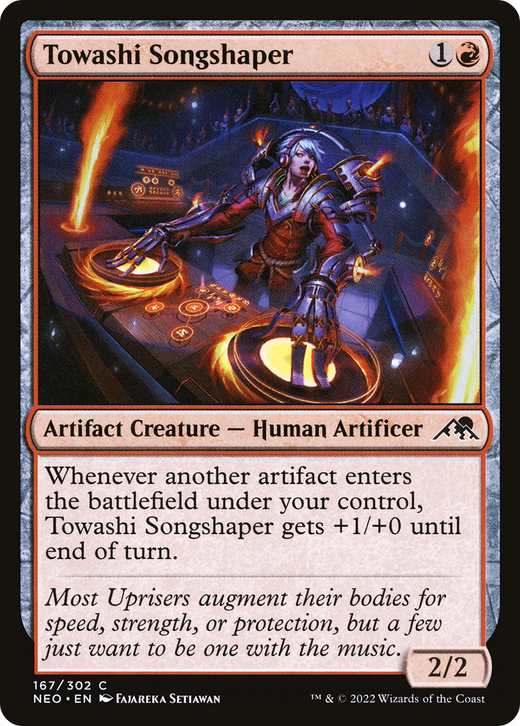 Towashi Songshaper (NEO-167) [Kamigawa: Neon Dynasty] Foil