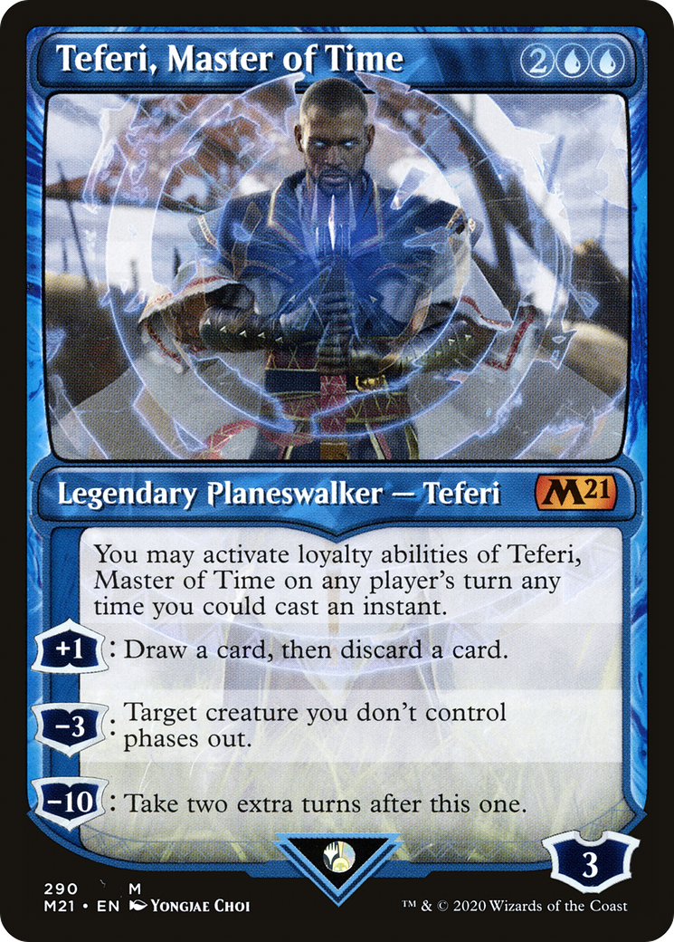 Teferi, Master of Time (M21-290) [Core Set 2021]: (Showcase)