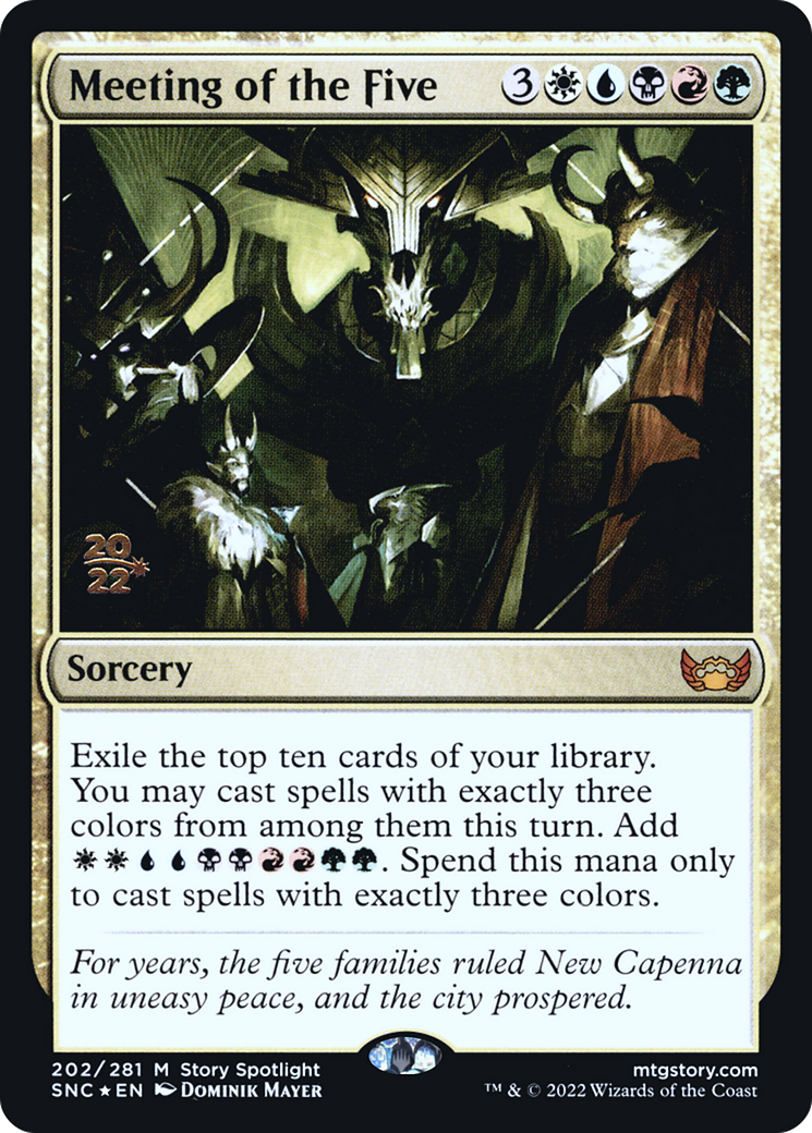 Meeting of the Five (PRE-202S) [Streets of New Capenna Promos] Foil