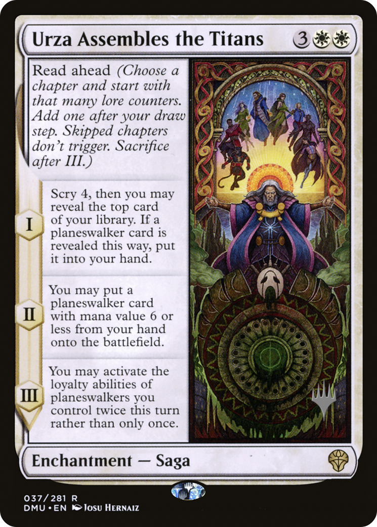 Urza Assembles the Titans (PPDMU-037) [Promo Pack: Dominaria United Promos]