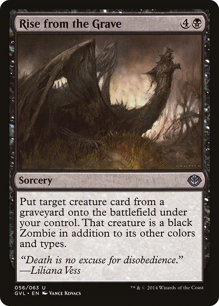 Rise from the Grave (DD3-056) [Duel Decks Anthology: Garruk vs. Liliana] Foil