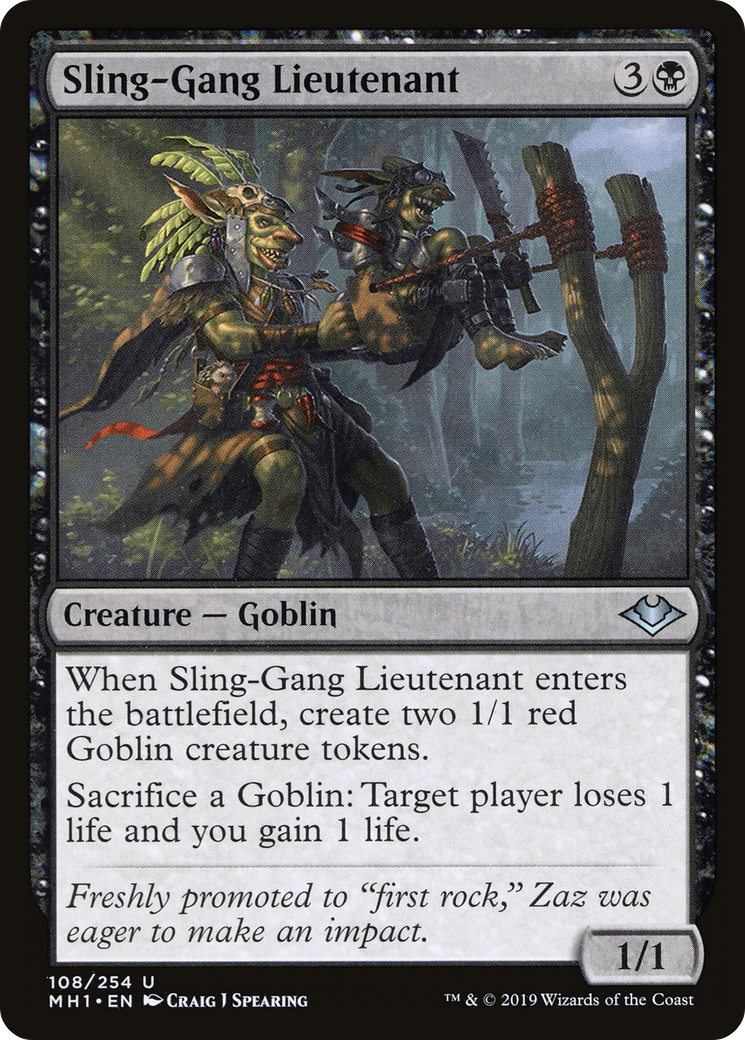 Sling-Gang Lieutenant (MH1-108) [Modern Horizons]