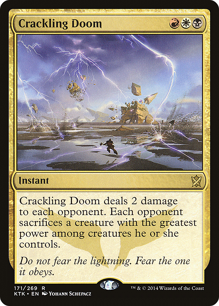 Crackling Doom (KTK-171) [Khans of Tarkir] Foil