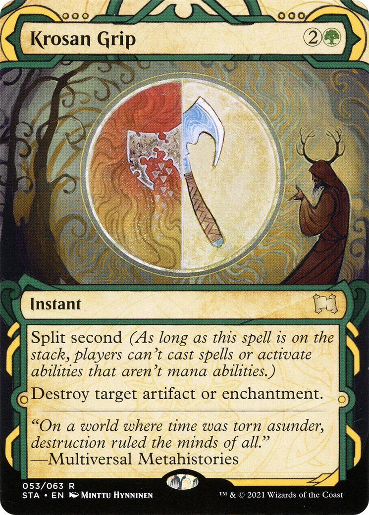 Krosan Grip (STA-053) [Strixhaven Mystical Archive]: (Showcase) (Borderless) Foil