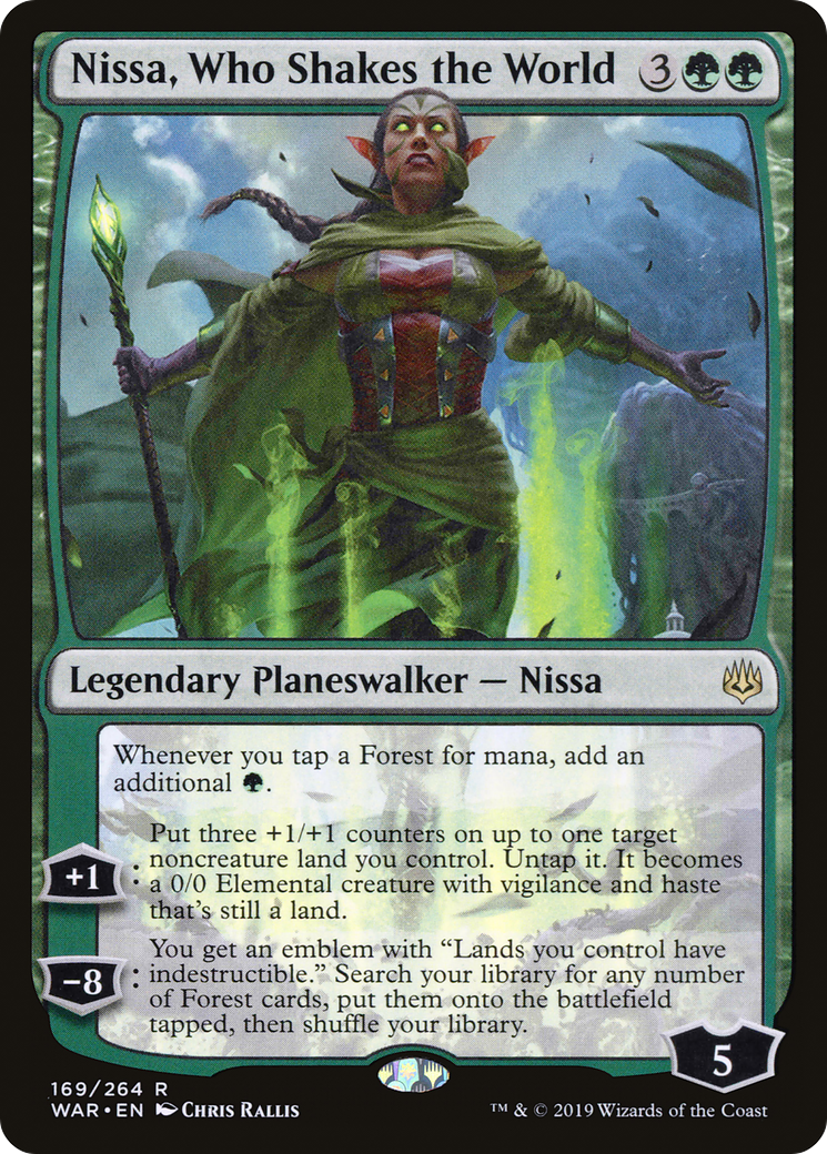Nissa, Who Shakes the World (WAR-169) [War of the Spark]