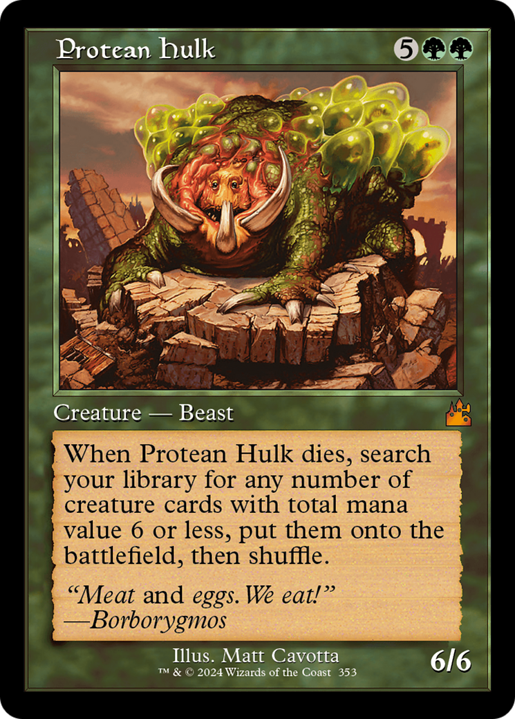 Protean Hulk (RVR-353) [Ravnica Remastered] Foil