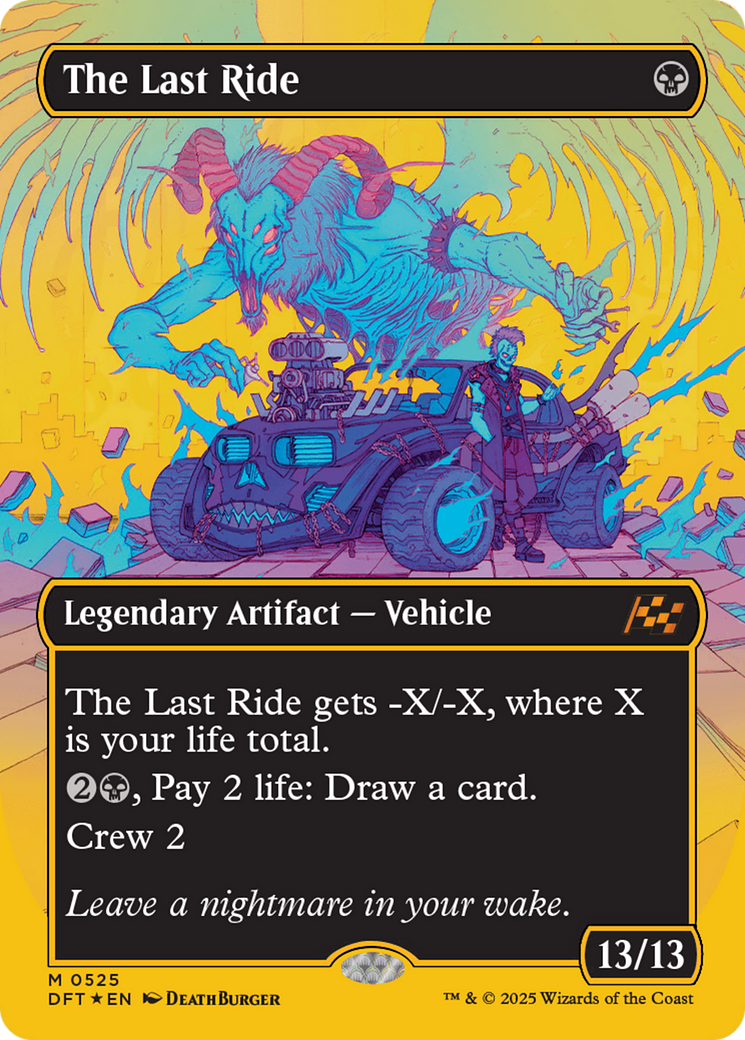 The Last Ride (DFT-525) [Aetherdrift] (Borderless) Foil