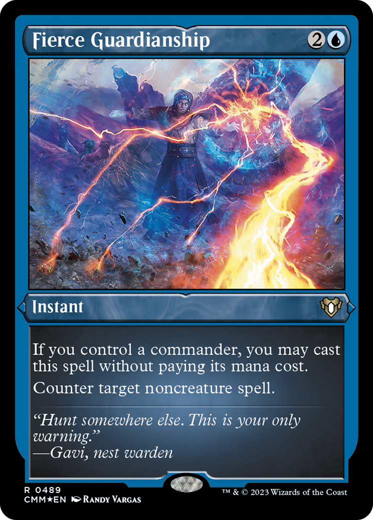 Fierce Guardianship (CMM-489) [Commander Masters] Etched Foil