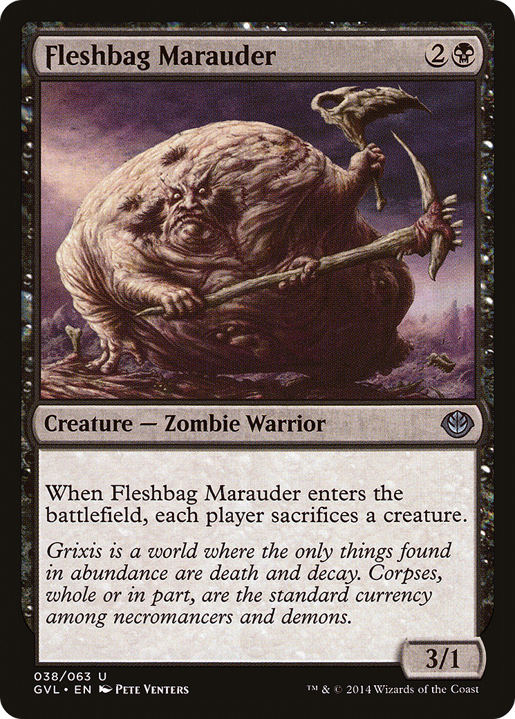 Fleshbag Marauder (DD3-038) [Duel Decks Anthology: Garruk vs. Liliana]