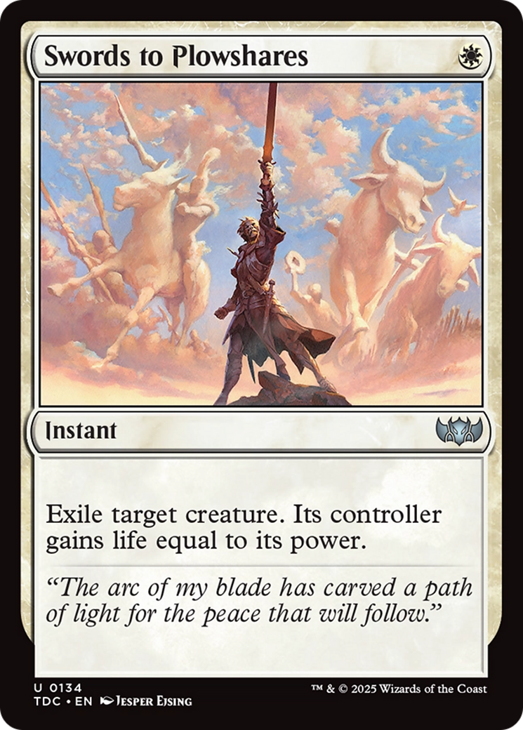 Swords to Plowshares (TDC-134) [Commander: Tarkir: Dragonstorm]