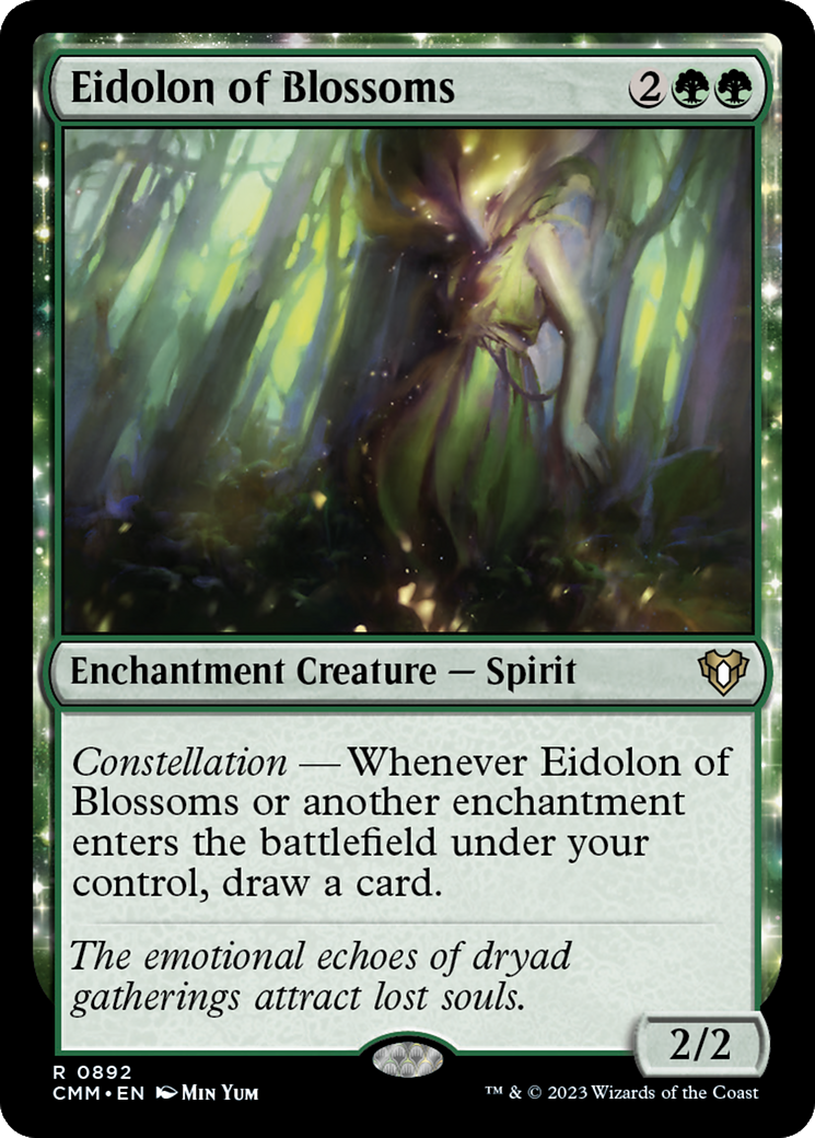 Eidolon of Blossoms (CMM-892) [Commander Masters]: (enchantment)