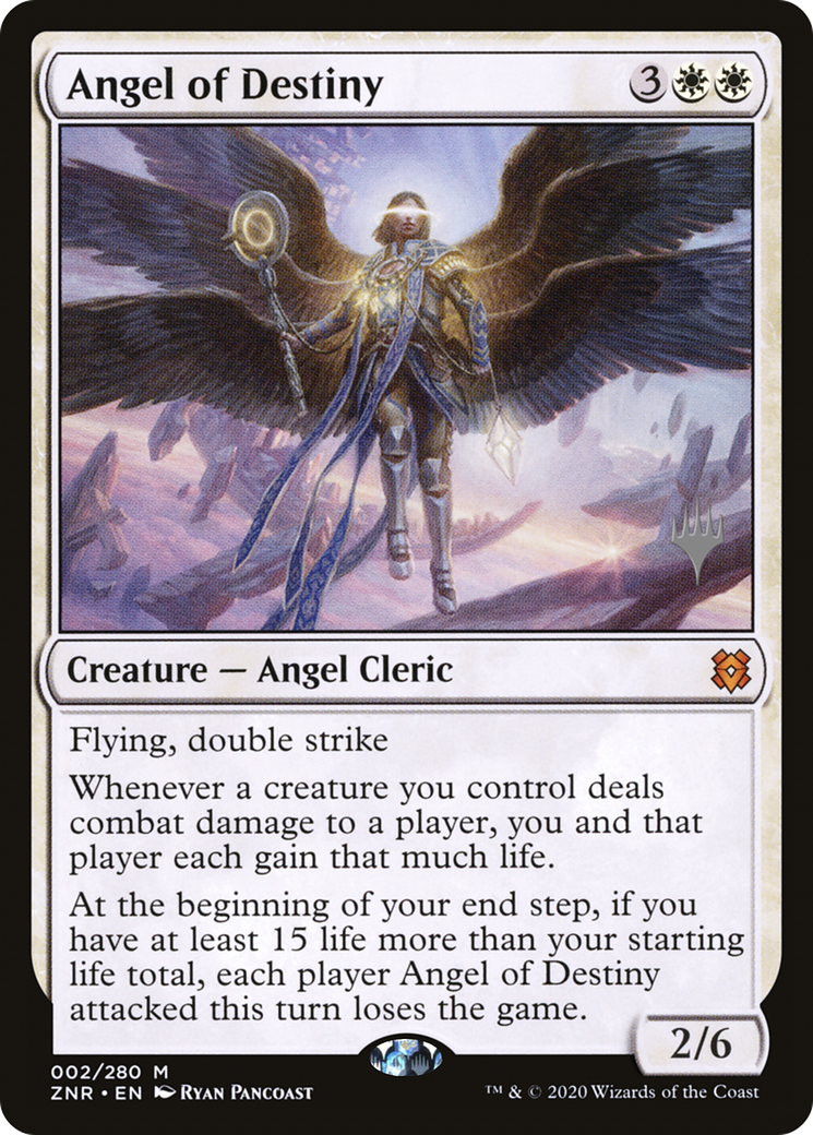 Angel of Destiny (PPZNR-02P) [Zendikar Rising Promos]