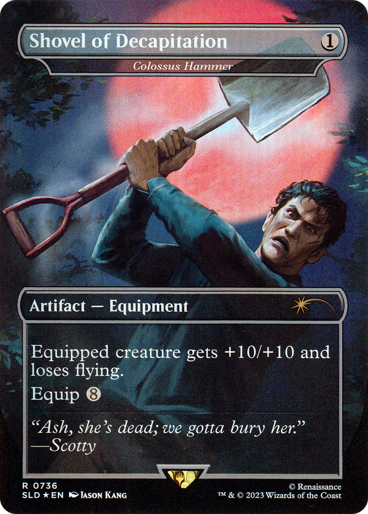 Colossus Hammer (SLD-736) [Secret Lair Drop] / Shovel of Decapitation (Borderless)