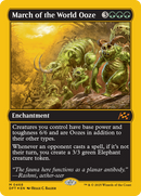 March of the World Ooze (DFT-468) [Aetherdrift]: (enchantment) Foil