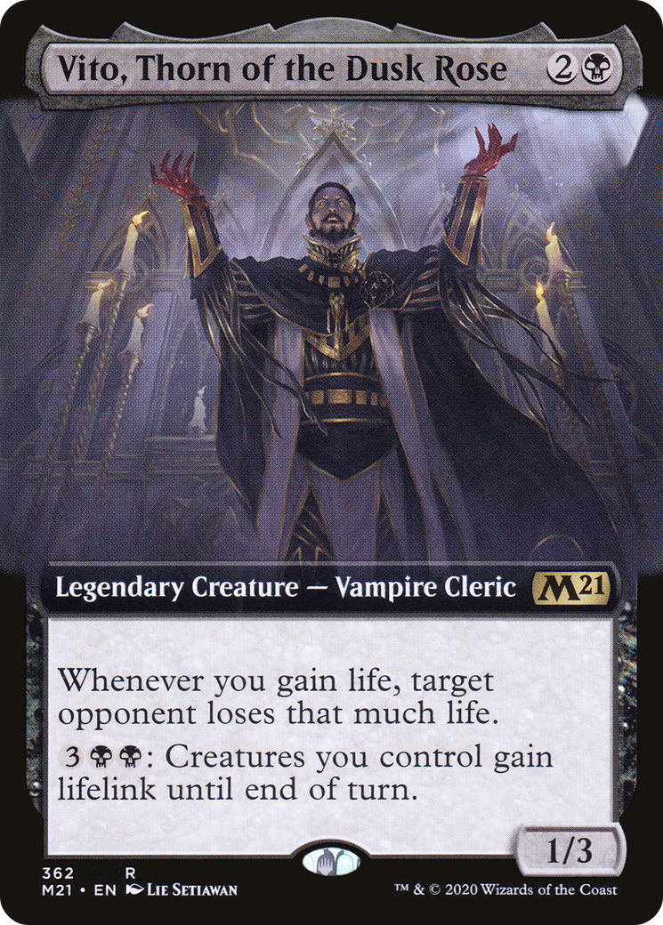 Vito, Thorn of the Dusk Rose (M21-362) [Core Set 2021]: (Extended Art) Foil