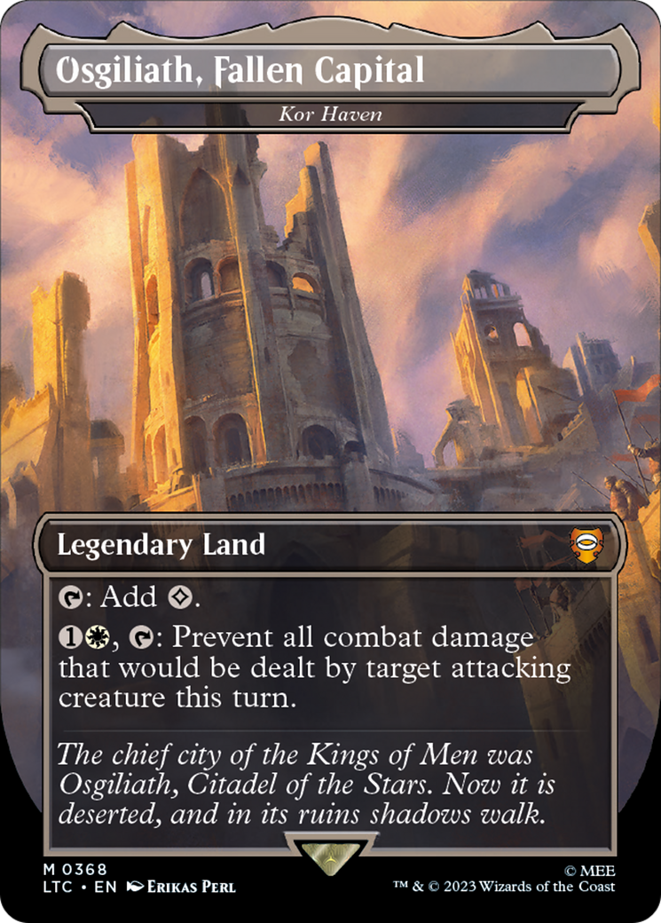 Osgiliath, Fallen Capital - Kor Haven (LTC-368) (Borderless) [Tales of Middle-earth Commander]