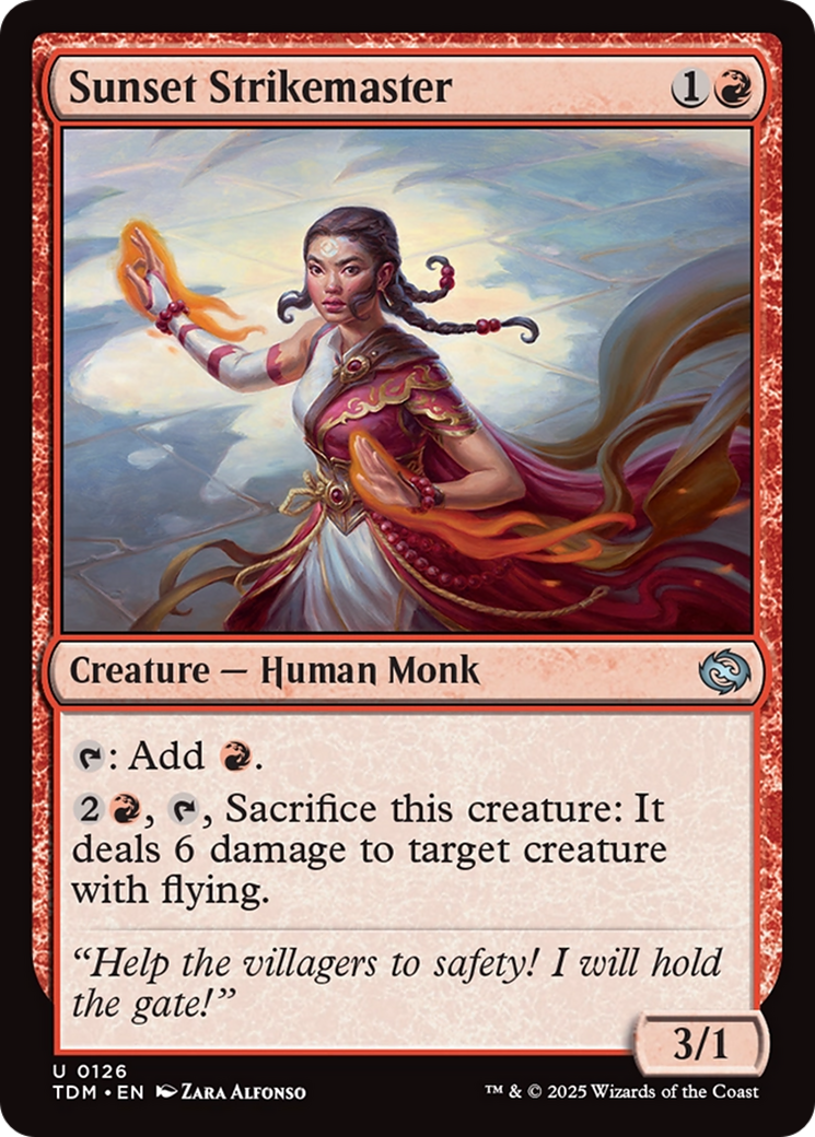 Sunset Strikemaster (TDM-126) [Tarkir: Dragonstorm]