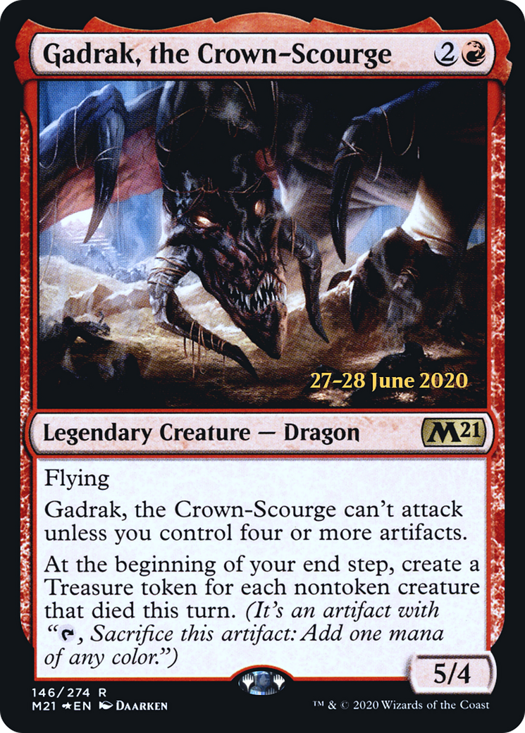 Gadrak, the Crown-Scourge (PRE-146S) [Core Set 2021 Promos] Foil
