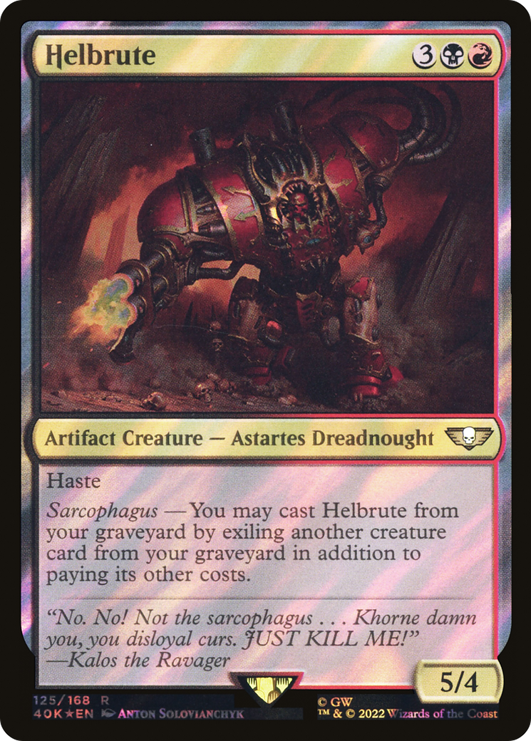 Helbrute (Surge Foil) (40K-125) [Warhammer 40,000 Commander] Foil
