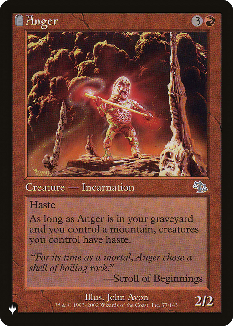 Anger (LIST-JUD-77) [The List]: (tombstone)