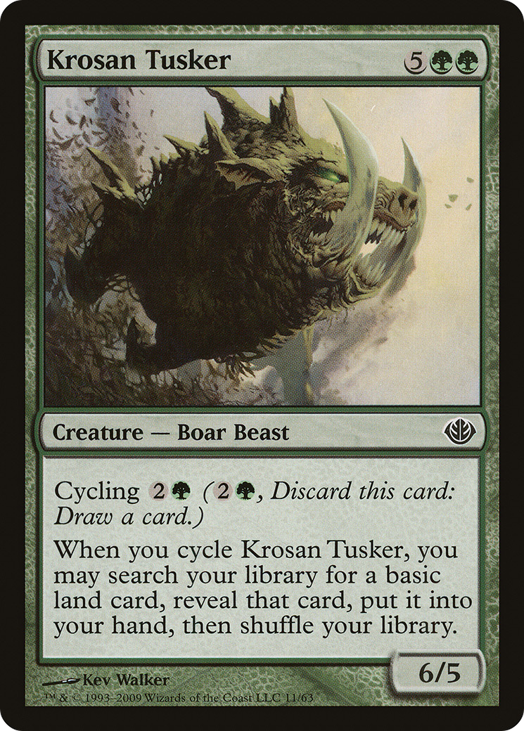 Krosan Tusker (DDD-011) [Duel Decks: Garruk vs. Liliana]
