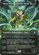 Nissa, Who Shakes the World (BLC-096) [Bloomburrow Commander] (Borderless) Foil