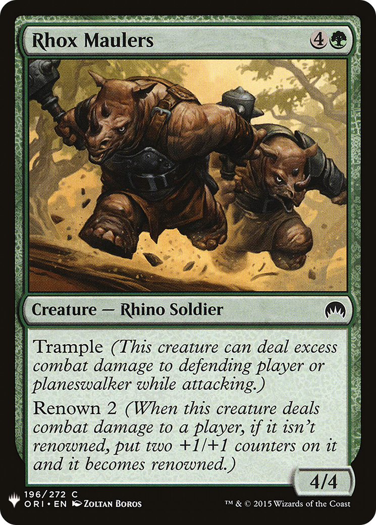 Rhox Maulers (LIST-ORI-196) [The List]