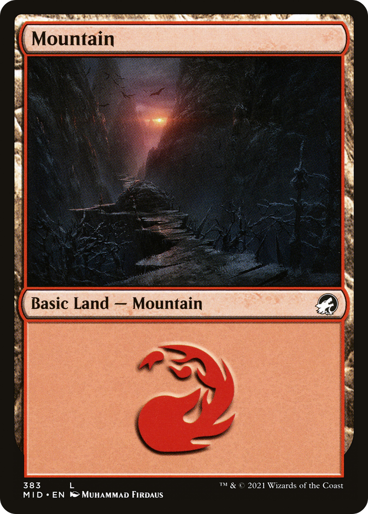 Mountain (MID-383) [Innistrad: Midnight Hunt] Foil