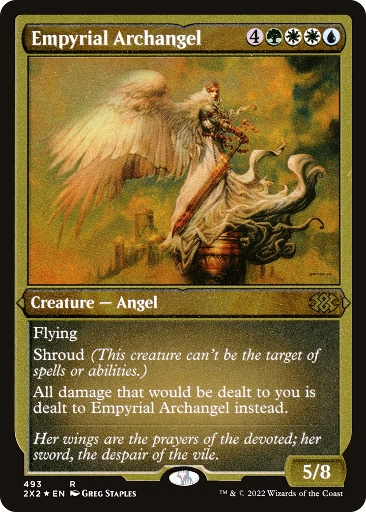Empyrial Archangel (Foil Etched) (2X2-493) [Double Masters 2022] Foil