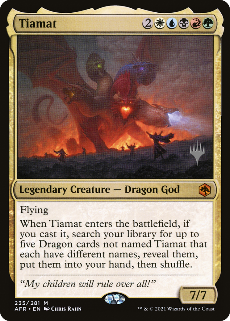 Tiamat (PPAFR-235P) [Promo Pack: Adventures in the Forgotten Realms Promos]